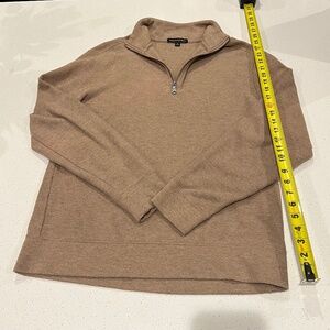 Banana Republic Quarter zip- Tan